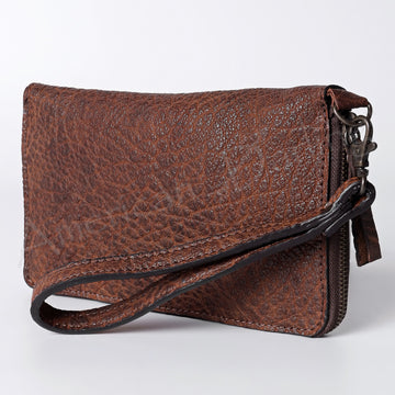 American Darling Wristlet Full Grain Genuine Leather Women Bag Western Handbag Purse | Travel Clutch